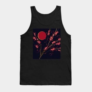 Cherry Blossoms Kintsugi Abstract Tank Top